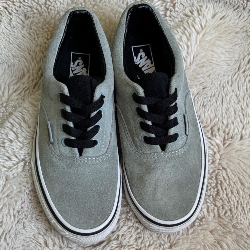 KIDS! Vans Era suede Gray and checker  Sneakers size 3